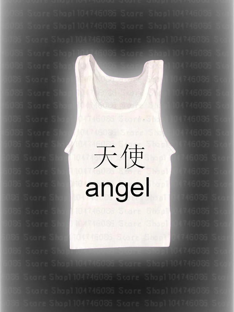 

Y2k clothes Punk Letter Print Slim Crop Top Women Summer Kpop Short Sleeve T-shirts Female Vintage Streetwear Gothic Baby Tee