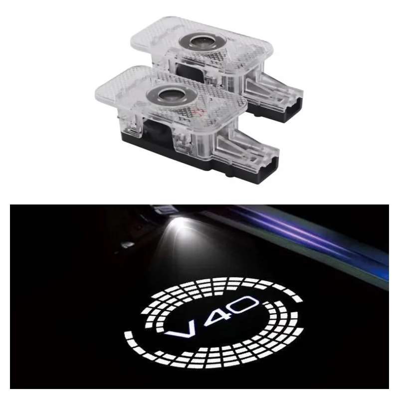 

LED Car Door Badge Light Projector Courtesy Welcome Luces Lamp for Volvo S60 S90 V60 V40 V90 2013-2020 2021 2022 2023 2024 2025