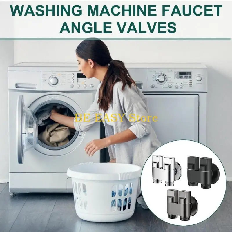 

E28F G1/2 Водяные клапаны с двойной функциональностью Латунные клапаны с двойным управлением для подключения стиральной машины и