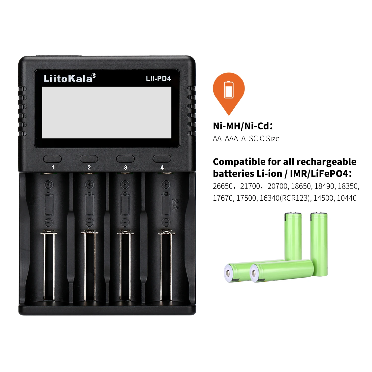 Imagem -02 - Liitokala-baterias Recarregáveis de Lítio Lii-pd4 18650 Carregador de Bateria 3.7v 18650 Hg2 3000mah Descarga Contínua 30a