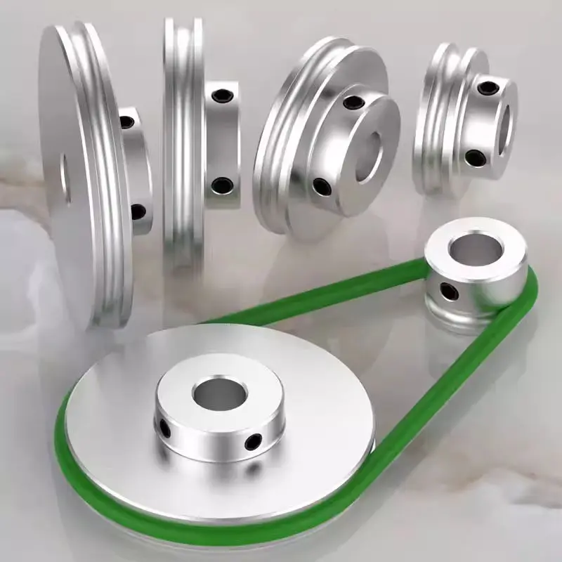 Aluminum alloy single groove pulley 20/30/40mm Small motor pulley drive wheel