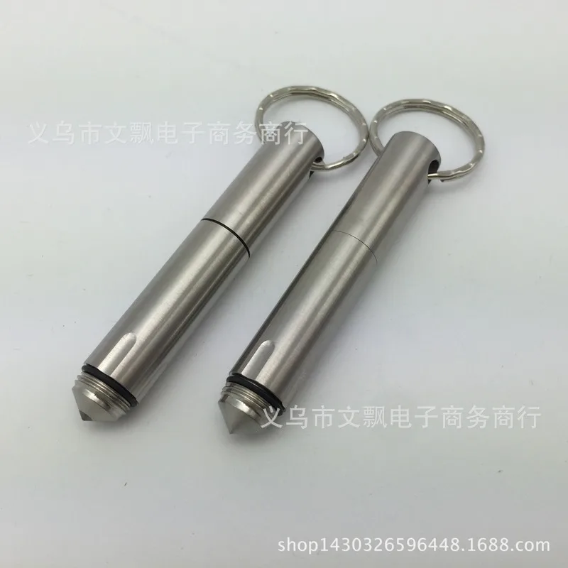 1 قطعة صغيرة الفولاذ المقاوم للصدأ قلم تخطيطي جيب قصير القلم التنغستن نافذة كسر آلة في الهواء الطلق الدفاع عن النفس EDC لوازم #2