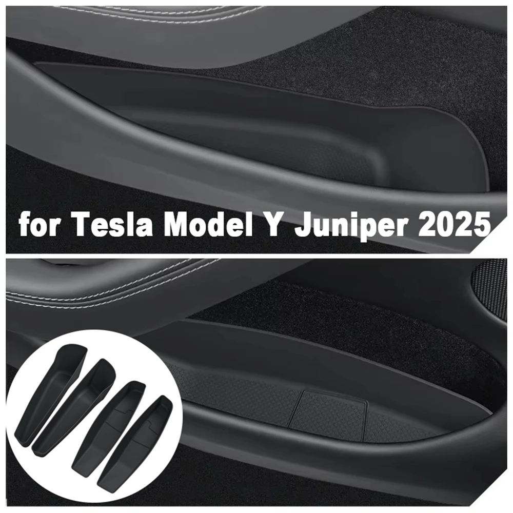 

Car Door Side Storage Box for Tesla Model Y Launch/Juniper 2025 Organizer Door Side Waterproof Box Car Interior Accessories