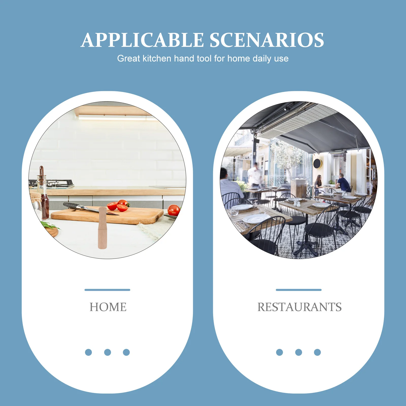 

Wood Pestle Muddler Garlic Press Spice Grinder Home Kitchen Premium Wood Muddler for Garlic Grinding