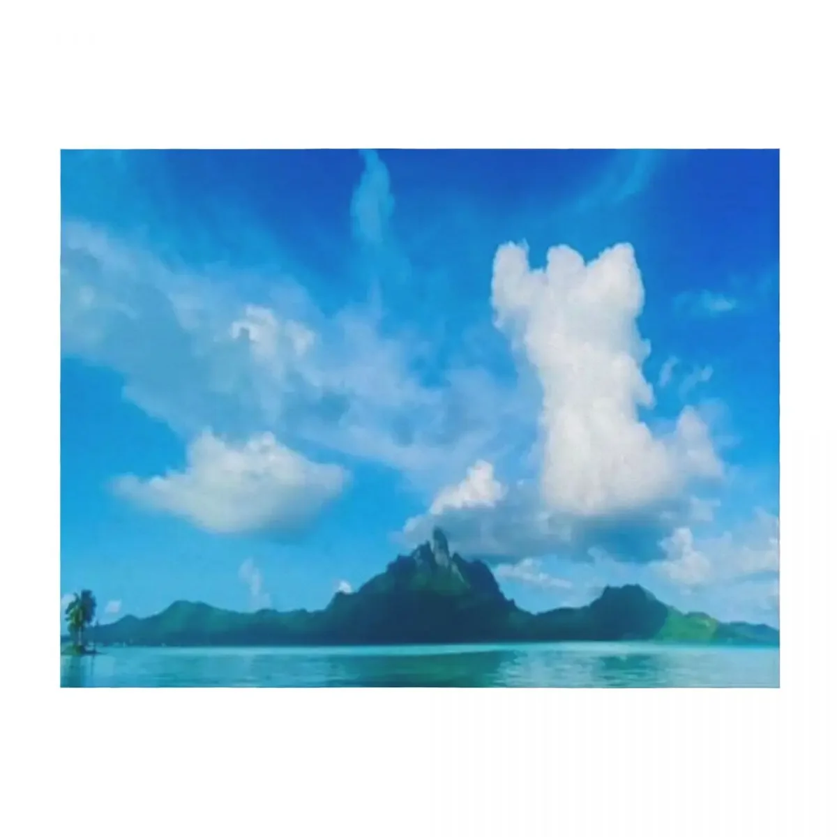 

Bora Bora Throw Blanket Retros manga Travel wednesday Blankets