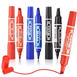 Big Double Head Oil Based Marker Pen 2mm 6mm Waterproof Logistics Quick Drying Permanent Carton , Paper, Cloth, Plastic