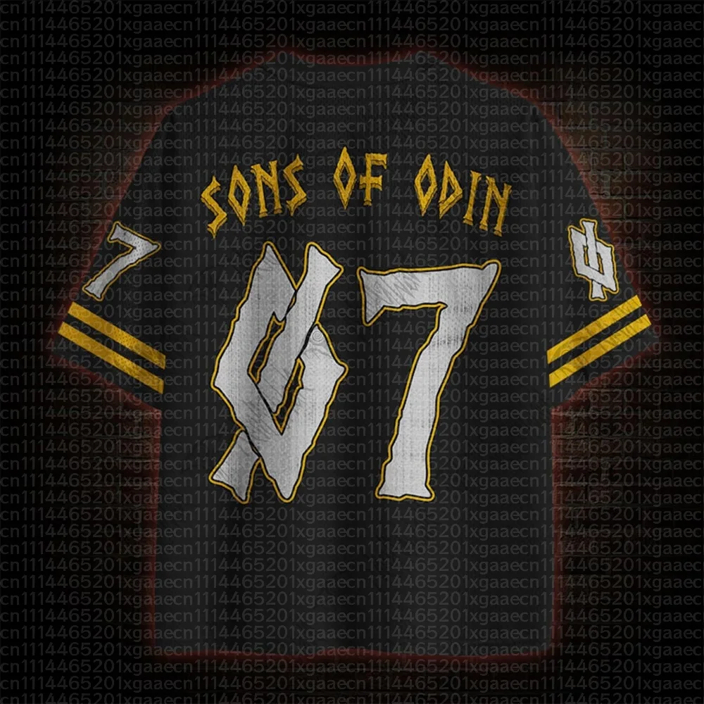 2026 New Nordic Mythical Theme Sports Fashion Short Sleeve V-neck Street View Clothing Mythical Fan Gifts