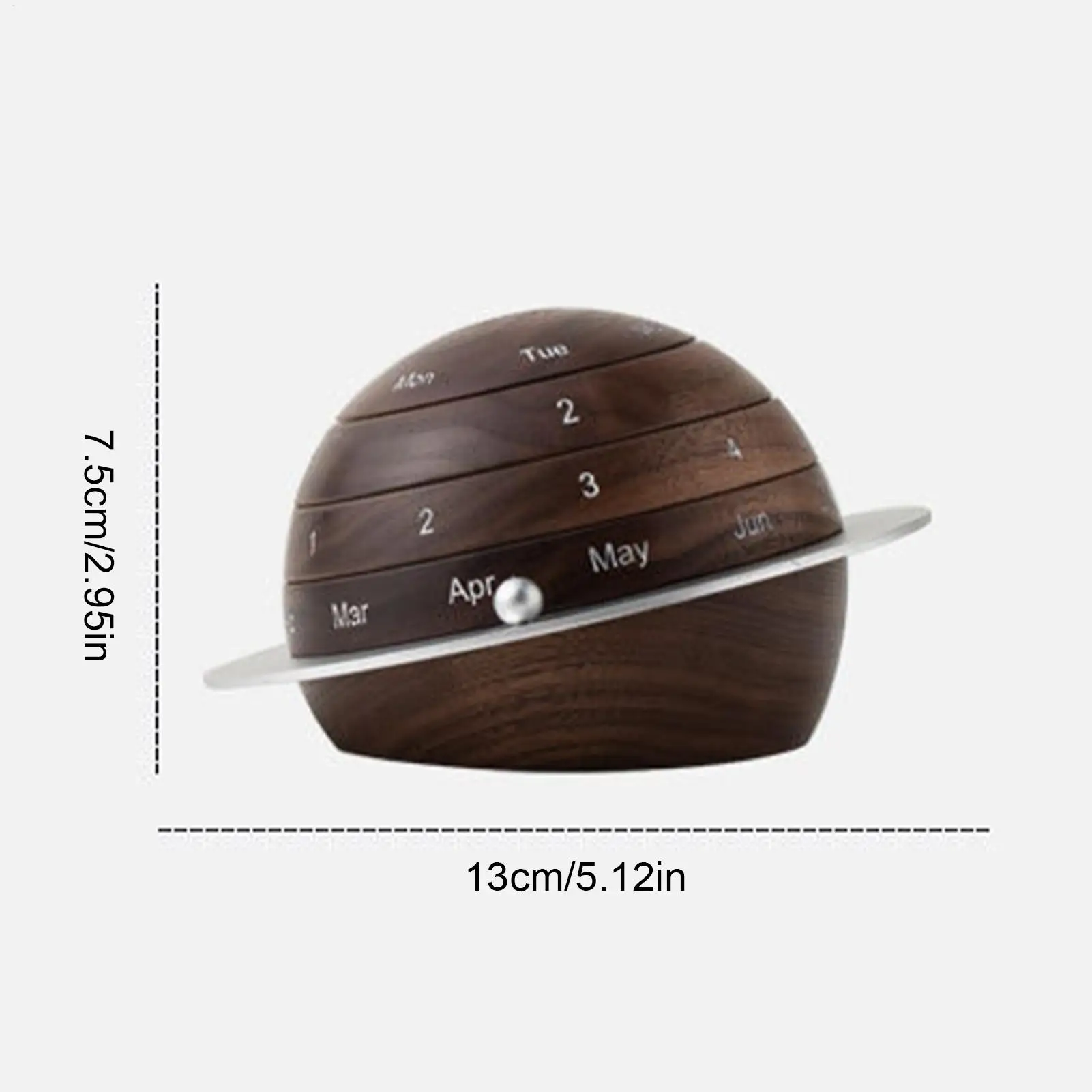 الإبداعية الأرض خشبية الروتاري التقويم اليومي العد التنازلي مكتب التقويم الدائم الحلي لسطح المكتب المنزلي #6