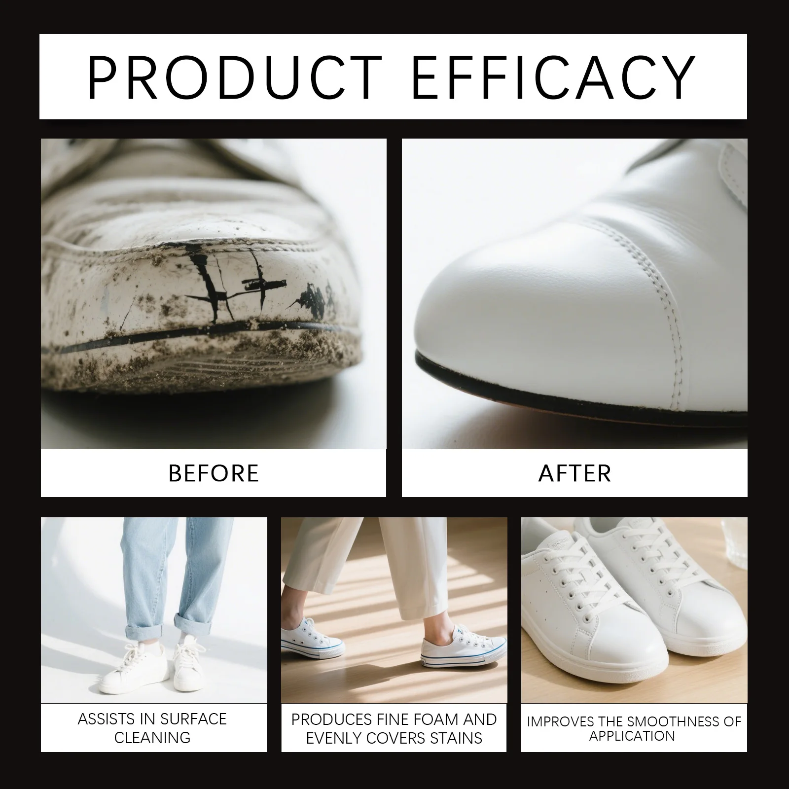 Shoe Protector Spray Waterproof Stain Repellent for Sneakers Suede Leather Universal All Weather Protection Keeps Shoes Dry