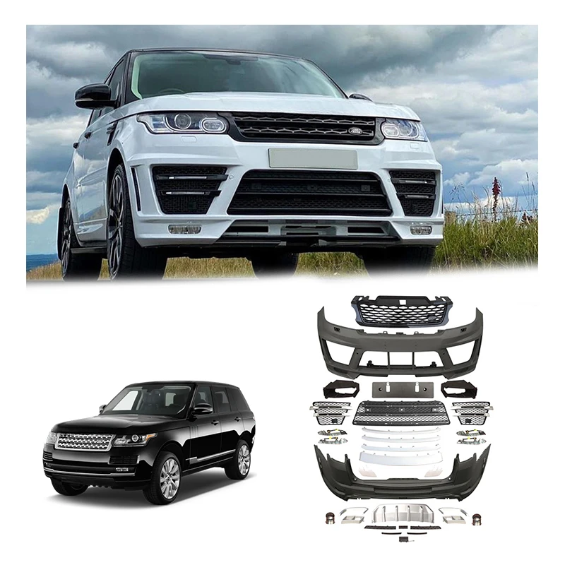 

Auto Parts LM Style Body Kit Front Rear Bumper Head Lamp Fender Wide Body Kit For Land Rover Range Rover 2014-2017 on sale