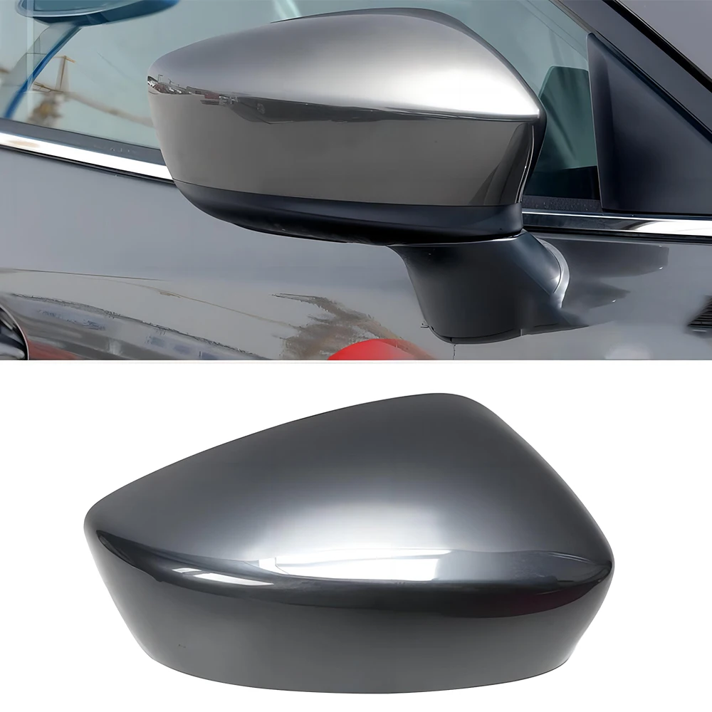 NEW Car Right Side Rear View Mirror Cover Cap Fit for Mazda 3 Axela 2014 2015 2016 Dark Grey ABS