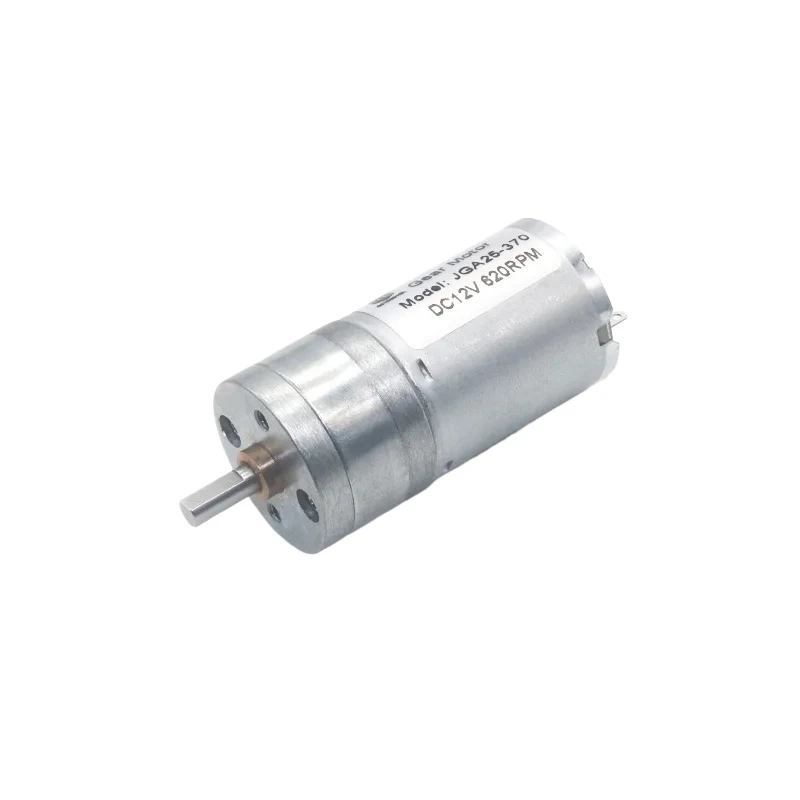 JGA25-370 25mm Diameter Speed Regulating Motor12RPM to1360 RPM Mini Motor Reduction DC Center Shaft High Power Torque Gear Motor