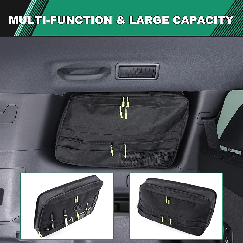 

For 2024+ Toyota land cruiser Prado LC250 Car Trunk side window storage bag multi-pocket luggage bag Oxford cloth auto parts