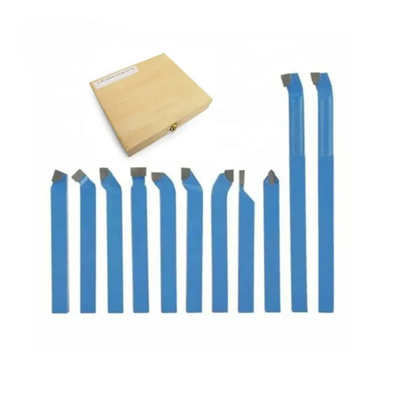 10mm Carbide Tip Cutting Tool 11Pcs Turning Boring Bit Mini Metal Lathe Tool Set Carbide For Metal Working Lathe Thread