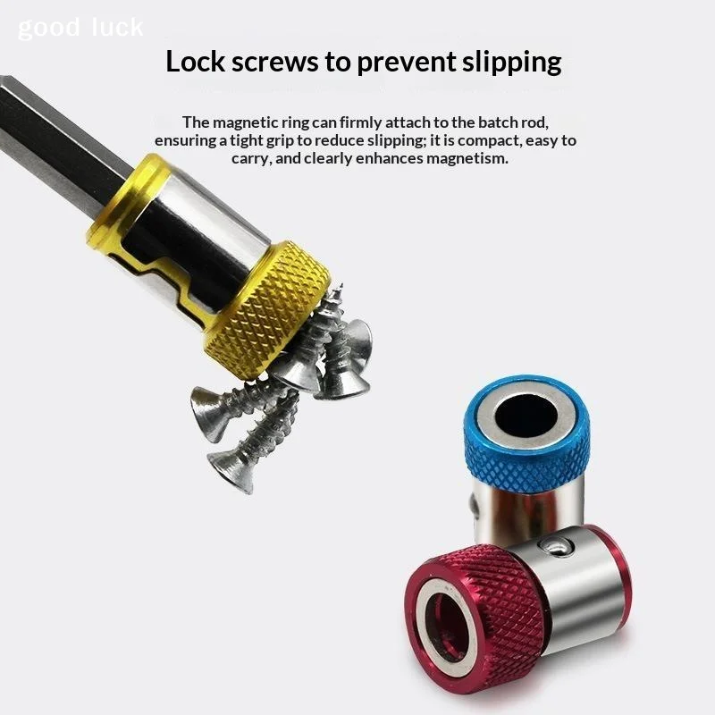 1/3/6 Pcs Magnetic Screwdriver Bit Holder Ring With Strong Magnetic Anti Slip Design For Home Repair Woodworking DIY Projects
