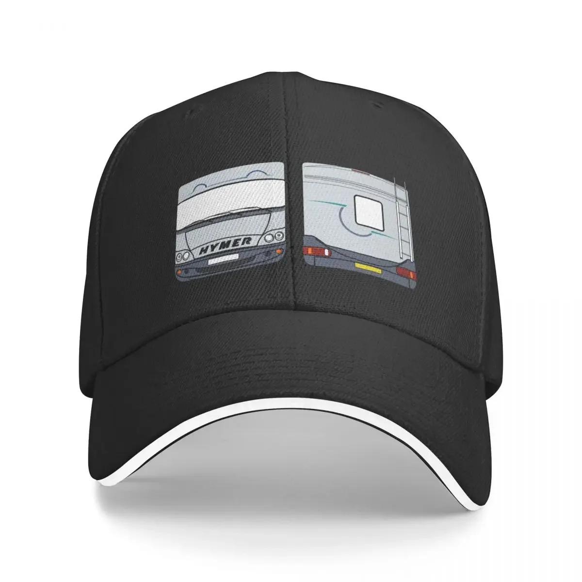 

Hymer Motorhome Front & Back - Colour Baseball Cap fishing hat Streetwear Horse Hat Designer Man Women's