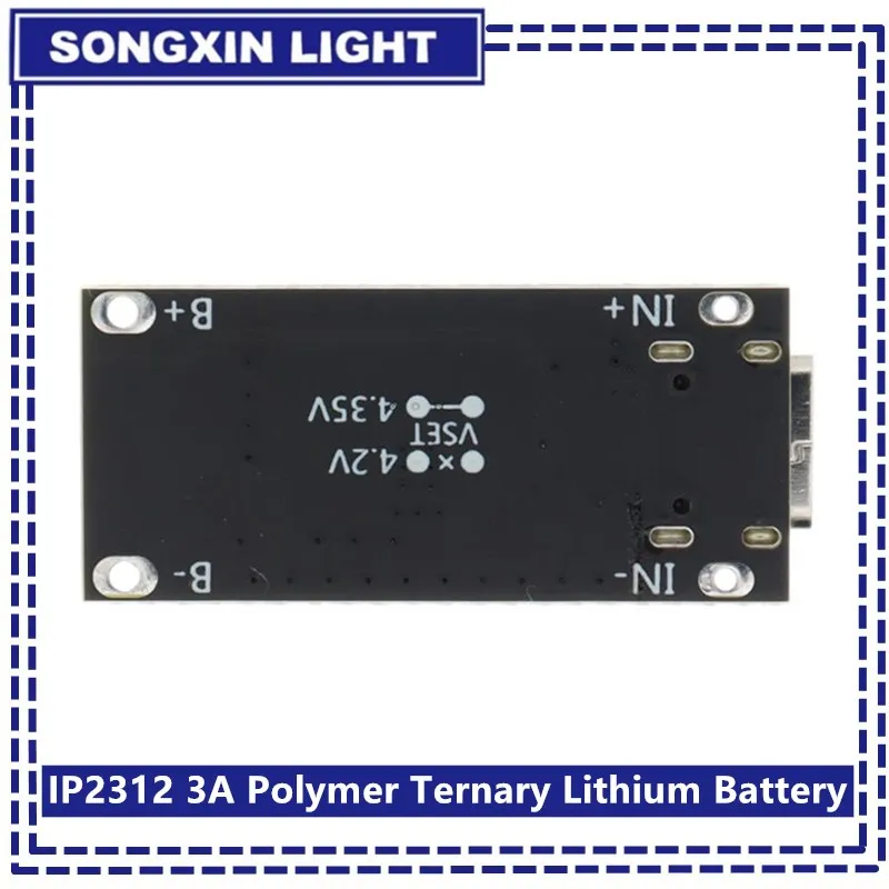 SX IP2312 CC/CV Mode Type-C USB Input High Current 3A Polymer Ternary Lithium Battery Quick Fast Charging Board 5V To 4.2V