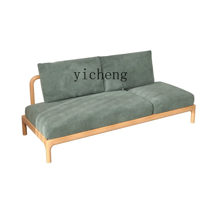 

TQH sofa bed folding dual-purpose small apartment solid wood fabric living room furniture sitting and lying integrated sofa