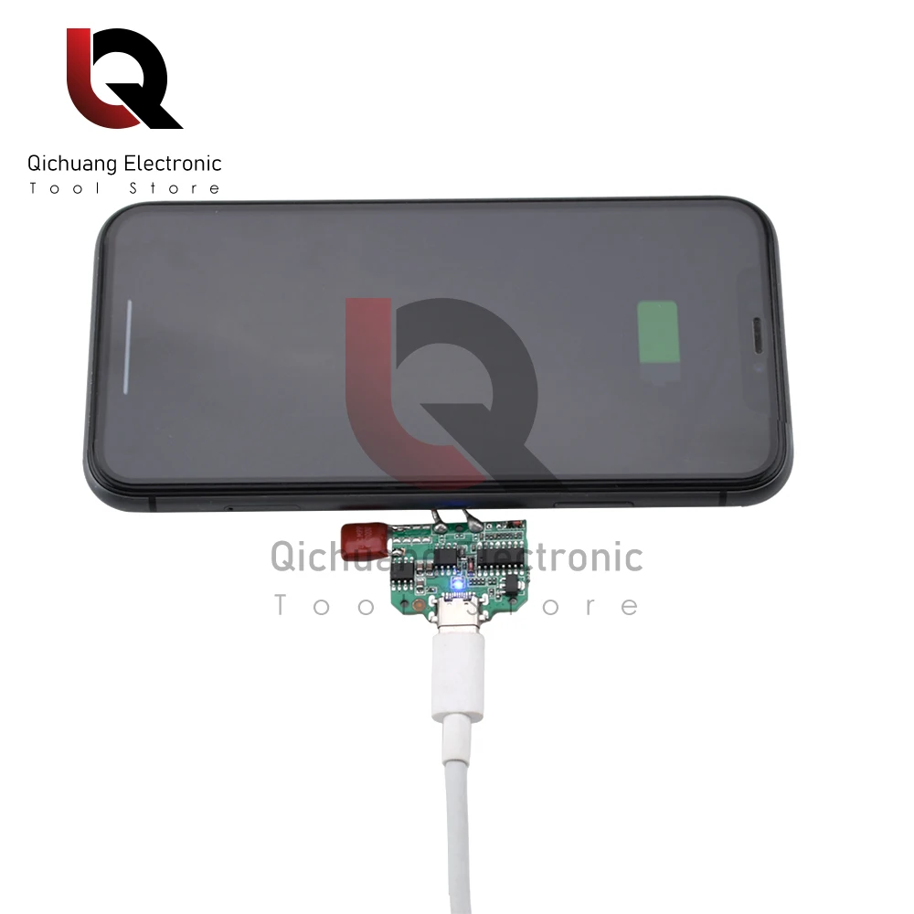 Universal 5-15W Fast Wireless Charger PCBA Circuit Board Dual 2 Coil for Qi Wireless Charging For iPhone Samsung Xiaomi Huawei