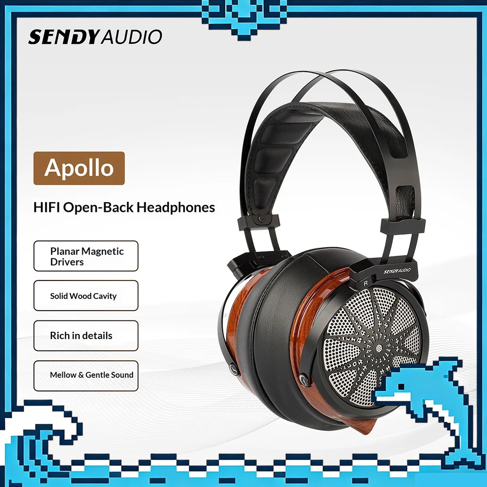 Audiophile Open Back Planar Headphones - Наушники SENDYAUDIO Apollo с открытой задней