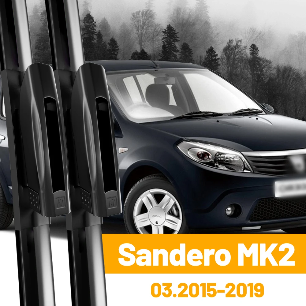 Wiper Front Wiper Blades For Dacia Renault Sandero 2015 2016 2017 2018 2019 Windshield Windscreen 22\