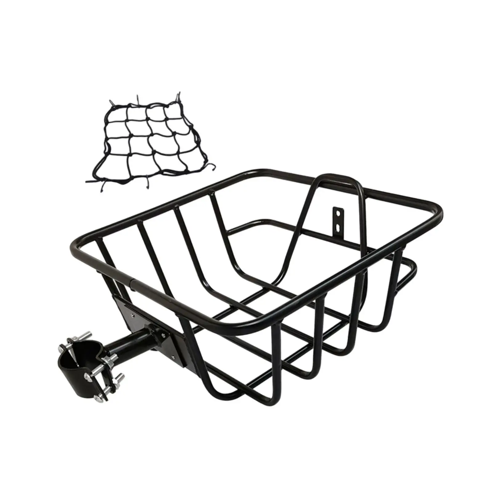 Bicycle Basket Convenient Accessories Cycling Accessories Sundries Organizer Black Storage Basket for Outdoor Travel Cycling