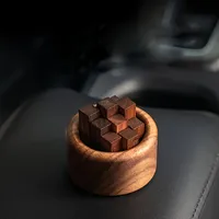 Car & Desktop Decor Wood Scent Diffuser Fragrance Free Home Decor Aromatherapy Essential Oil Car Vent Clip Room Air Freshener