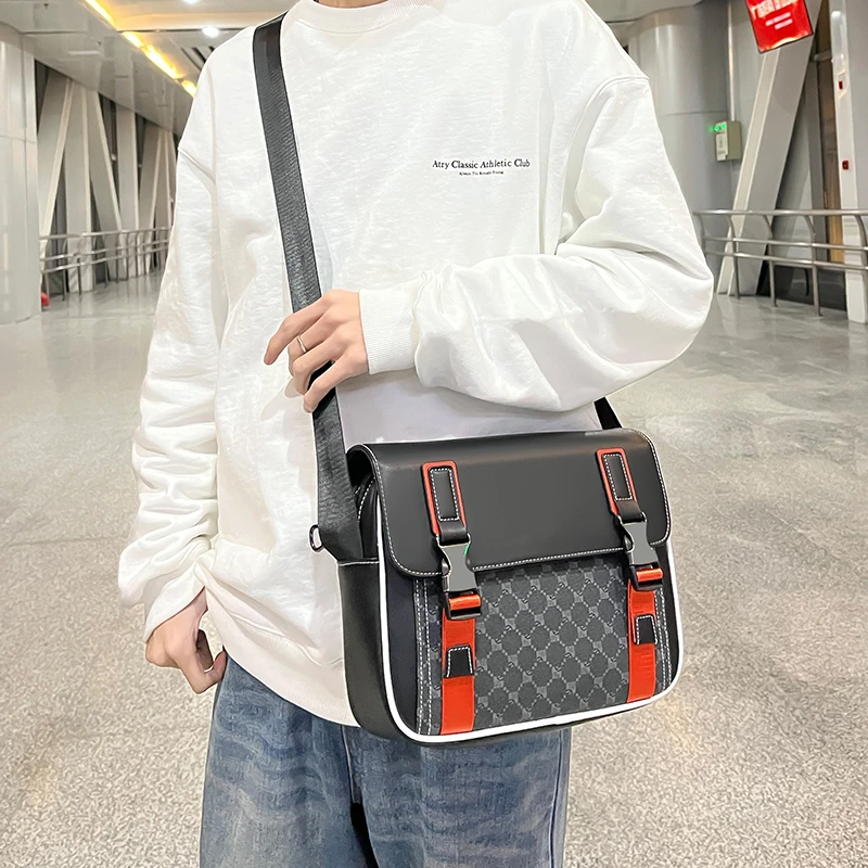 Designer Business Messenger Bag Casual Crossbody Bag for Men Bags Work Man Shoulder Bag Luxury Brand Sling Bags Leather Male Bag