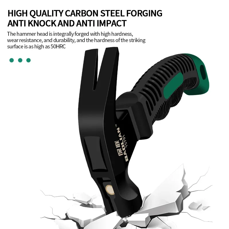 

Многофункциональный мини-молоток Ramrod, головка из высокоуглеродистой стали, Многофункциональный ручной инструмент для деревообработки