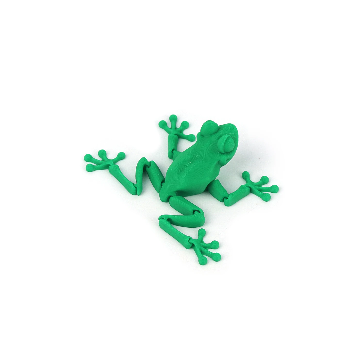 โมเดลกบเคลื่อนย้ายข้อต่อสีเขียวพิมพ์ 3 มิติ, ตุ๊กตาสัตว์น่ารัก, ของเล่นบีบอัดตุ๊กตาการ์ตูน