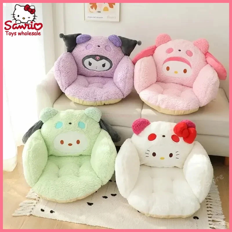 

Sanrio, Hello Kitty Cinnamoroll зимняя плюшевая полукруглая Подушка для стула для спальни и офиса