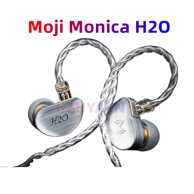 

Moji Monica H2O 1DD+2BA Hybrid Triple Driver In-ear Earphone with Liquid Silica Gel Dynamic Driver, Detachable 0.78mm 2Pin Cable