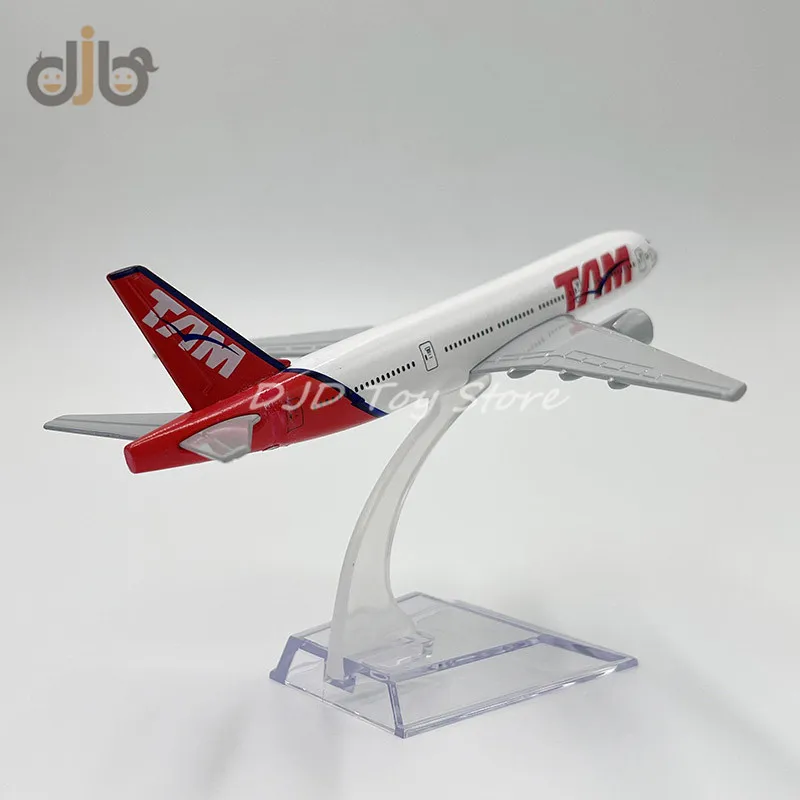 1:400 Diecast Metal Model Plane Toy 16 cm Brazilian TAM Airlines Boeing 777 Replica For Collection