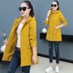 2023 Spring Autumn Women’s Jacket Long Coat Trench Korean Loose Fashion Windbreaker Female Jacket Casual Streetwear Outerwear