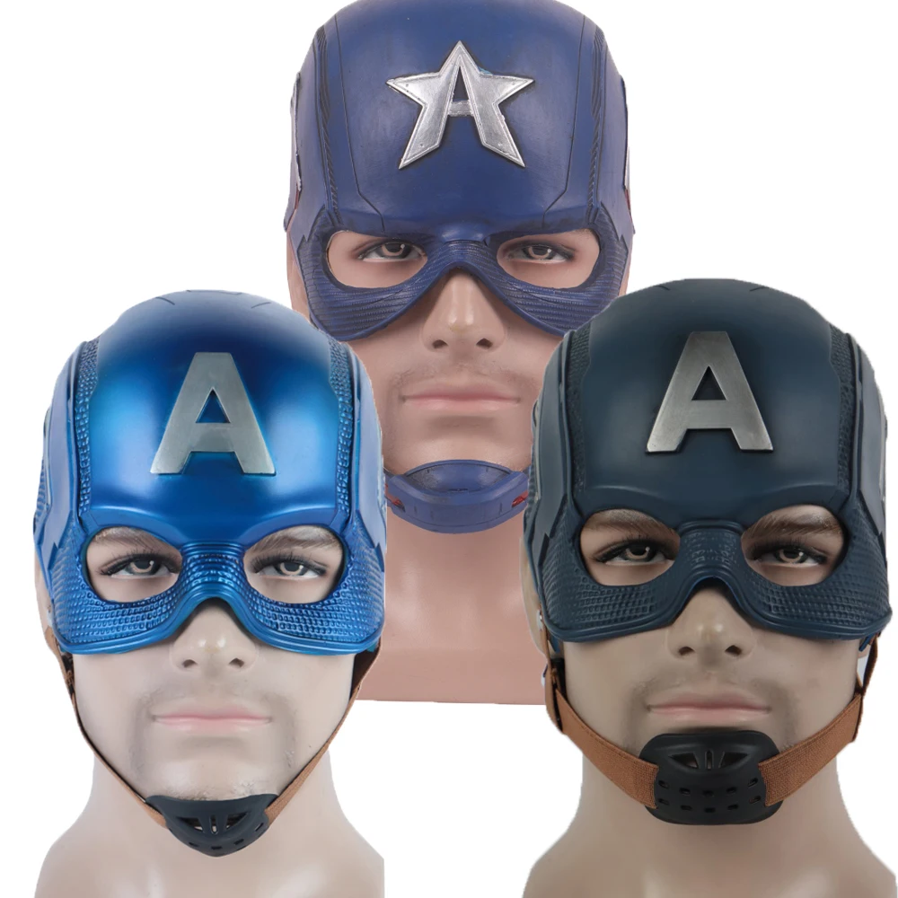 

Civil War 3 Captain America Masks Helmet Soft PVC latex Mask Cosplay Steven Rogers Superhero Mask Halloween Party Prop