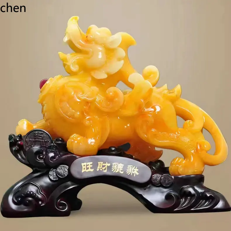 Auspicious Pixiu Ornament Resin Wine Cabinet Decoration High-end Opening Prosperity Housewarming Craft Ornament