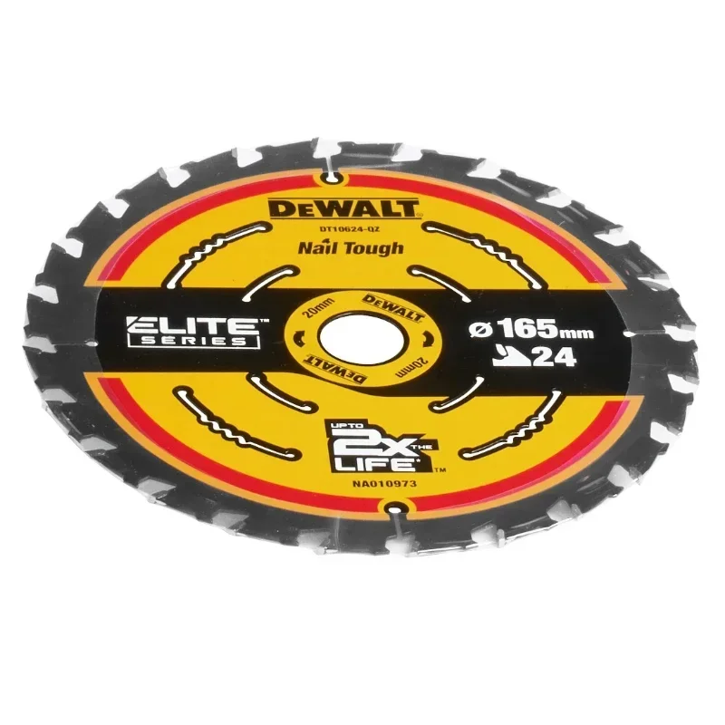 Imagem -04 - Dewalt-lâmina de Serra Circular Dt10624 Dt10640 24t 40t 165 mm 20 mm Dt10624-qz Dt10640-qz