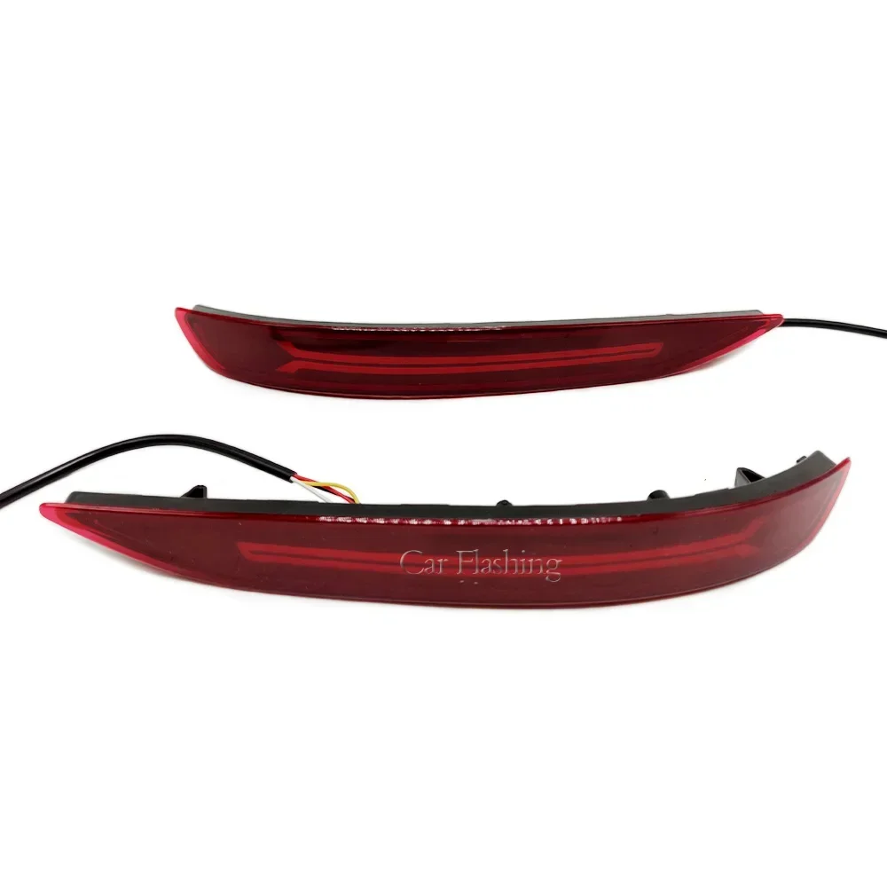 New！ Car LED Rear Bumper Reflector Lights For Chevrolet Equinox 2017 2018 2019 2020 2021 2022 Driving Turn Signal Brake Lights