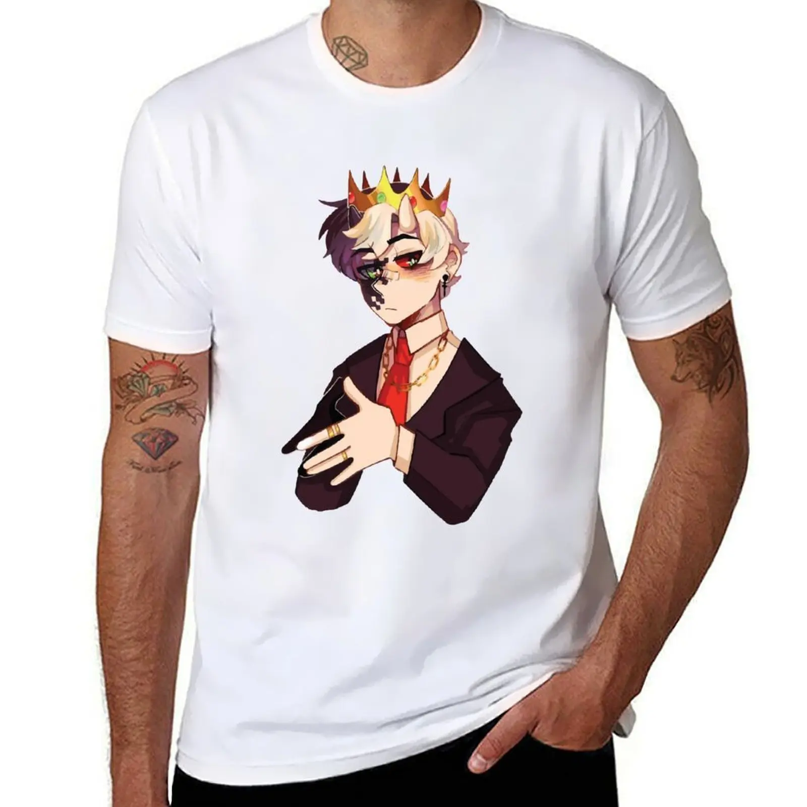 

Ranboo the king T-Shirt man graphic t shirt cotton t shirt pack T-Shirt