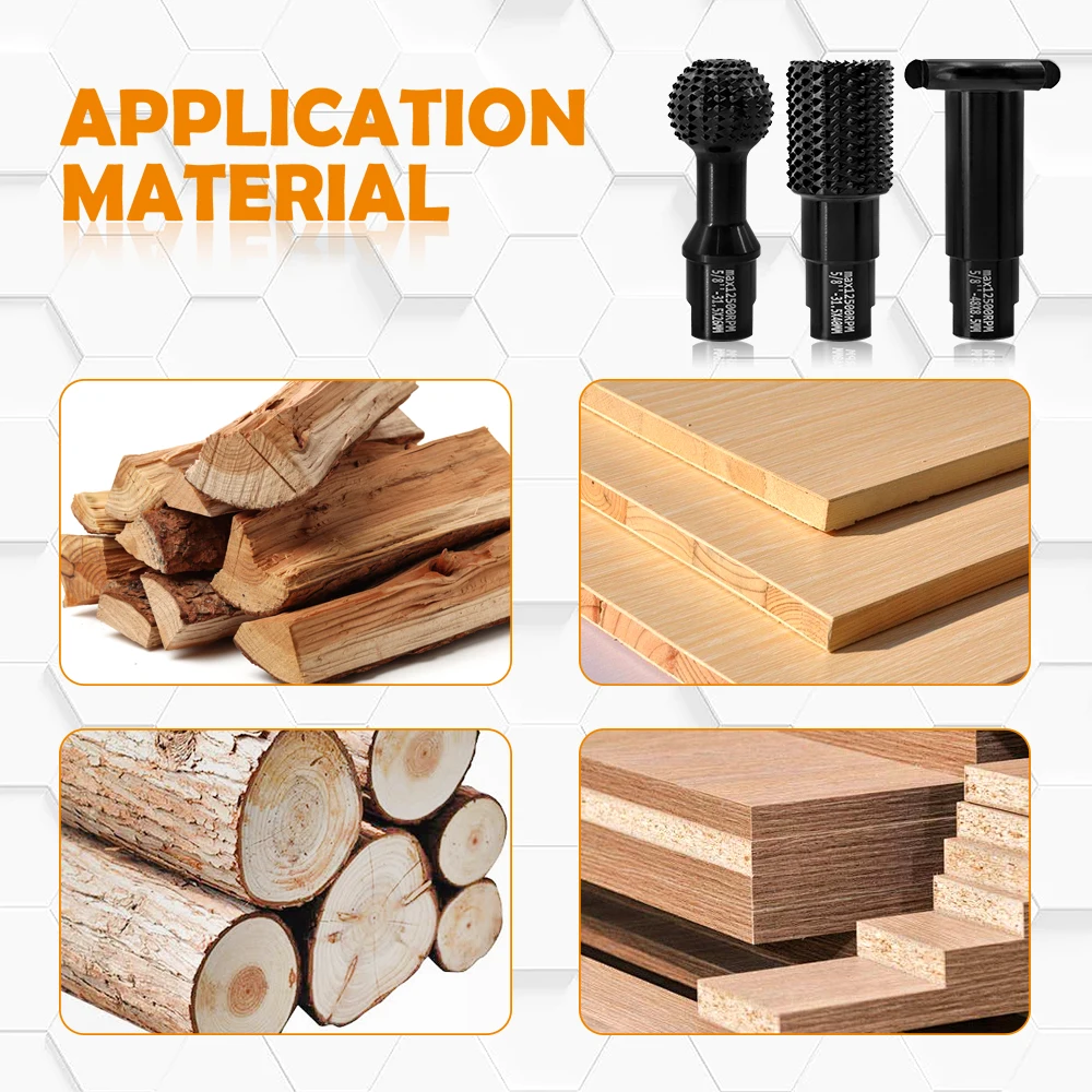 BGTEC Intaglio del legno Scanalatura Scanalatura Rettifica Trepanning 5 8 Filettatura Aereo Smussato Lucidatura Legno Plastica Smerigliatrice angolare Uso a secco