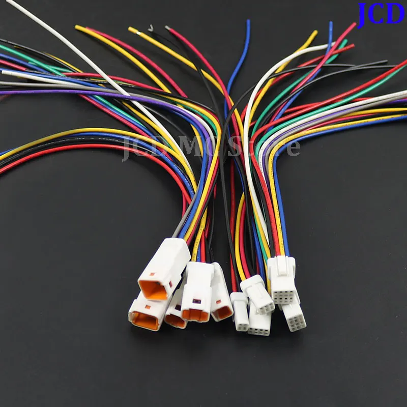 

1Set 2 3 4 6 8Pin JWPF 04r/06t/02r Car Micro Butt Electrical Connector Waterproof Female Male Wire Harness Plug for Benz BMW ﻿