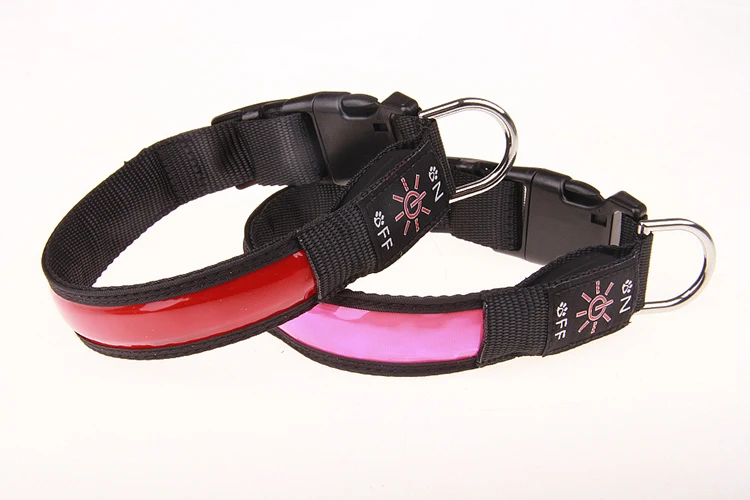 Pinkycolor USB Lade LED Hund Kragen Leucht Licht Nacht Sicherheit Reflektierende Leder Glühenden Kragen Für Hunde Haustiere Wiederaufladbare – Detail 11