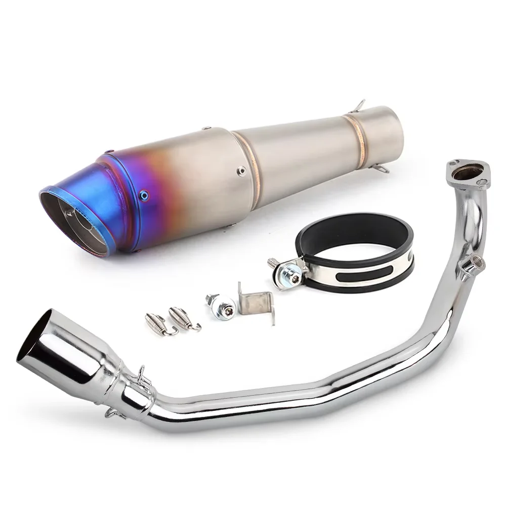 

For Yamaha GY6 200cc 51MM Motorcycle Exhaust System Escape Front Link Pipe Connect Slip On Stainless Steel Muffler Tube