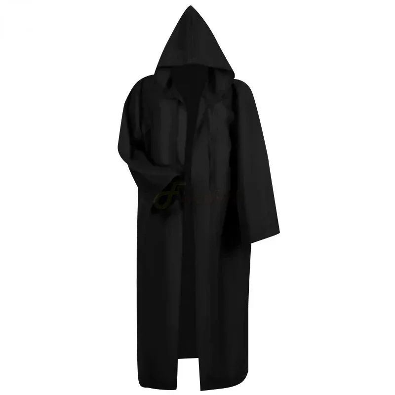 

ss13S-4XL Мужская средневековая туника крестоносцев, рыцари-тамплиеры, костюмы для косплея, Ренессанс, Хэллоуин, surcoat, воин, черный плащ чумы