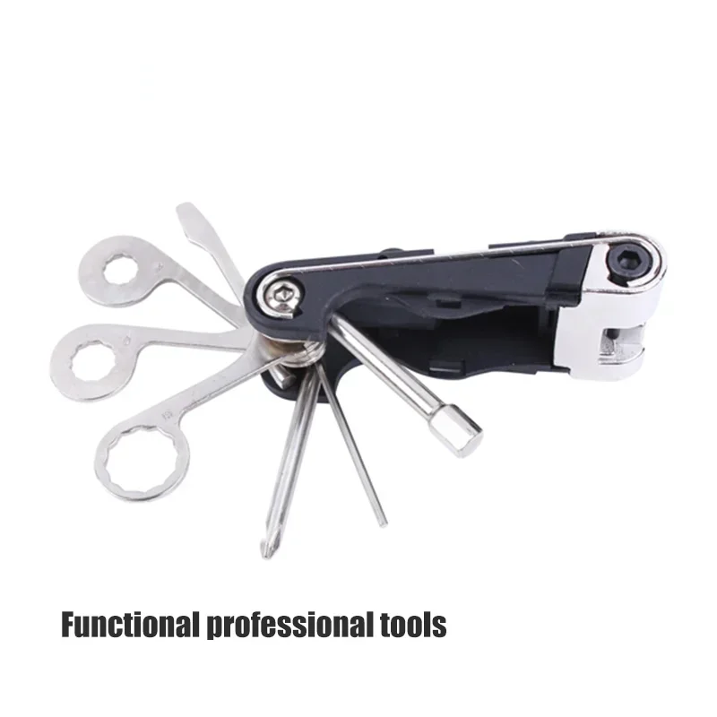 18 In 1 Bike Bicycle Multi Repair Tool Set Kit Hexagon Screwdriver Wrench Set Chain Rivet Mountain Cycle Tool Sets