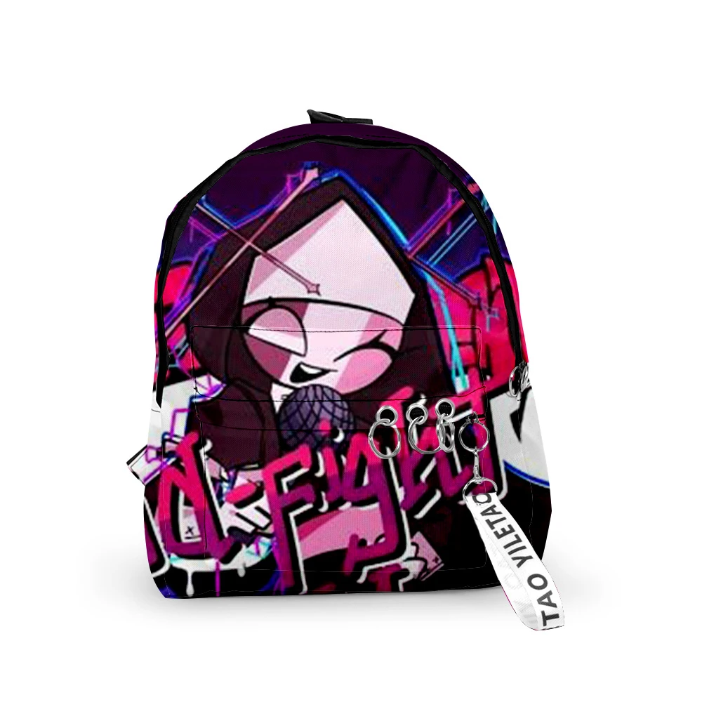 

Hip Hop Popular Friday Night Funkin Backpacks Boys/Girls pupil School Bags 3D Print Keychains Oxford Waterproof Small Backpacks