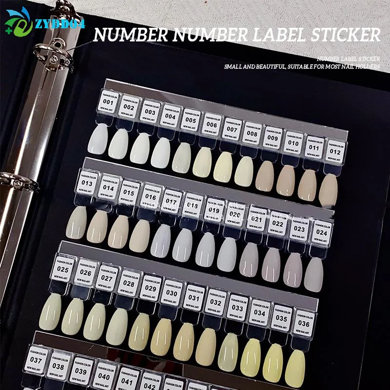 ●1 sheet White Number Sticker Label For Nail Polish Color Gel Varnish Marking Digital Label Sticker Manicure Tool , N1-240