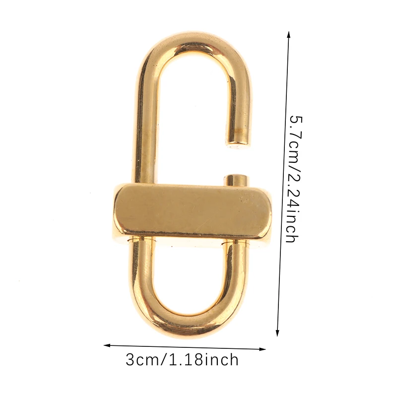 Brass Keychain Anti-oxidation Anti-rust Decorative Brass Lock Clip Key Chain for Girl