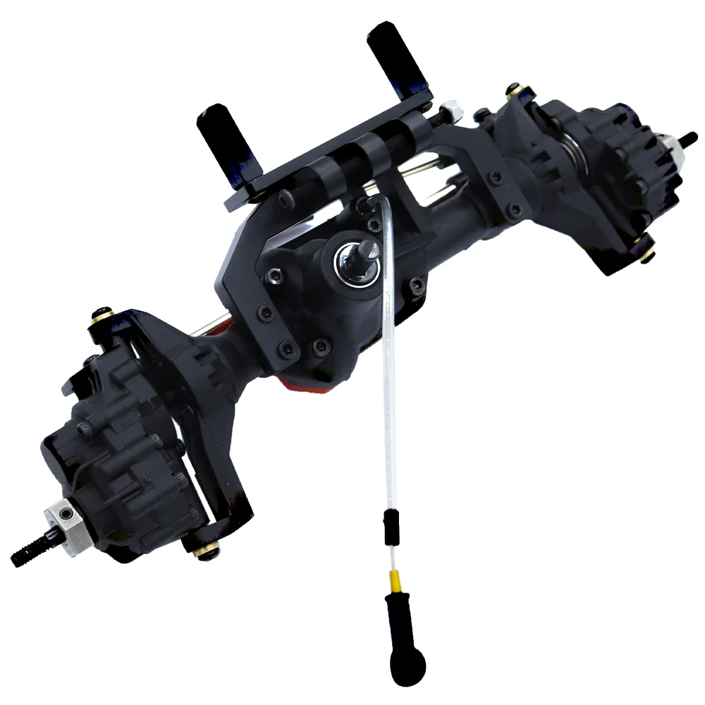 Complete Front Rear Differential Portal Axle with T-lock for 1:10 RC Crawler Car TRX-4 TRX4 Upgrade Parts