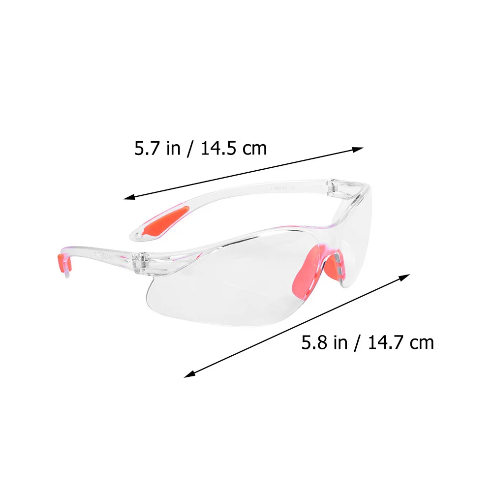 4Pcs 안전 안경 실리콘 폴리 카보네이트 투명 보호 안경 작업 안경 남성 여성을위한 건설 고글